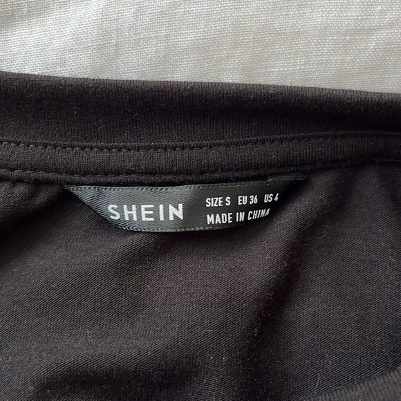 Shein Black Crop Top S - Picture 3 of 4